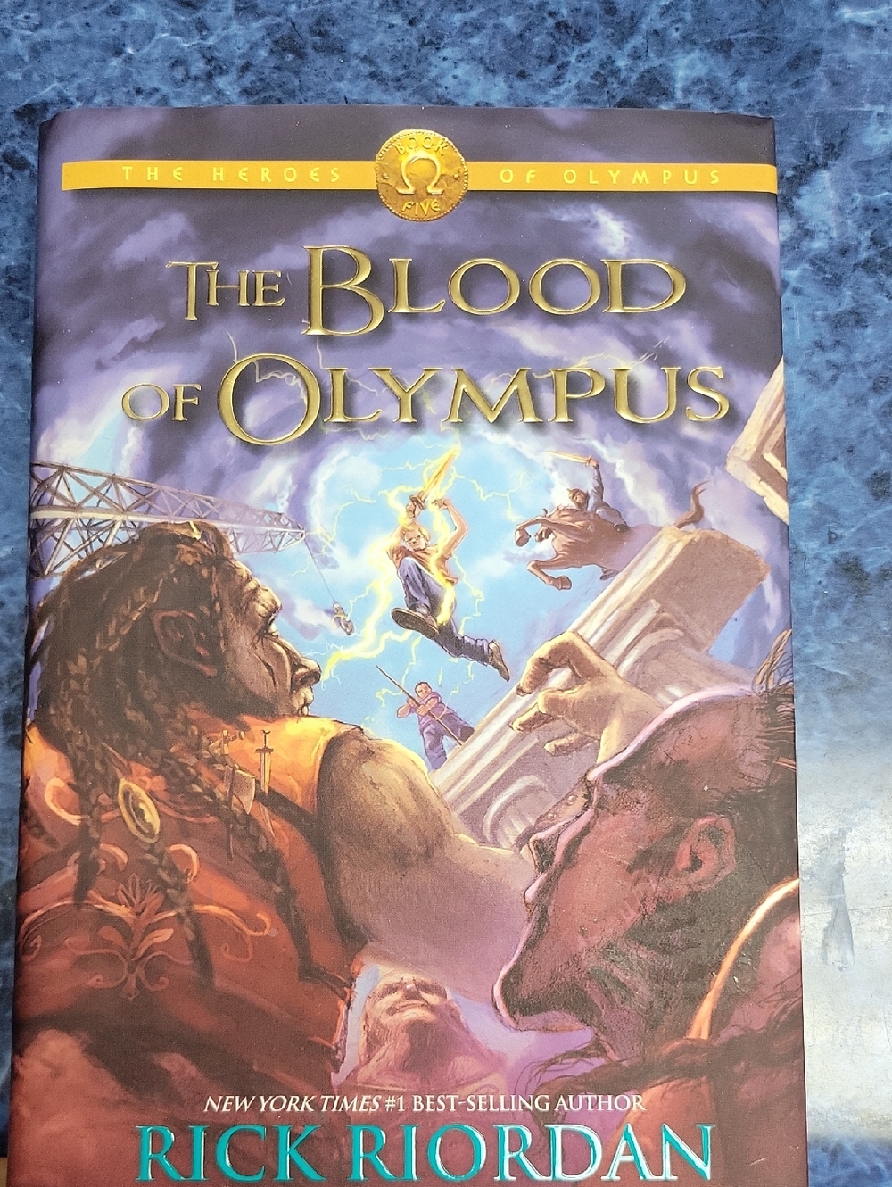 The Blood of Olympus by Rick Riordan - Purple Fantasy Hardcover